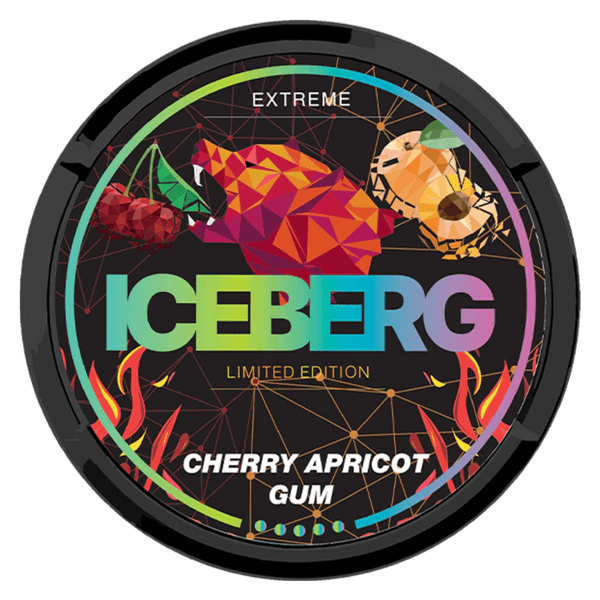 ICEBERG Cherry Apricot Gum Extreme nikotīna spilventiņi