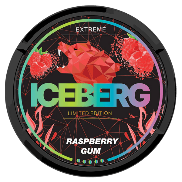 ICEBERG Raspberry Gum Extreme nikotīna spilventiņi