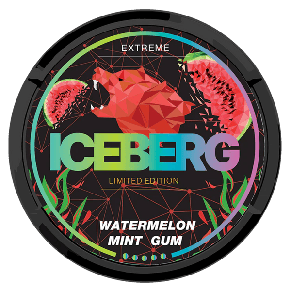 ICEBERG Watermelon Mint Gum Extreme nikotīna spilventiņi