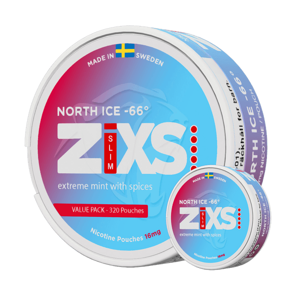 ZIXS North Ice 66 Jumbo Can nikotīna spilventiņi