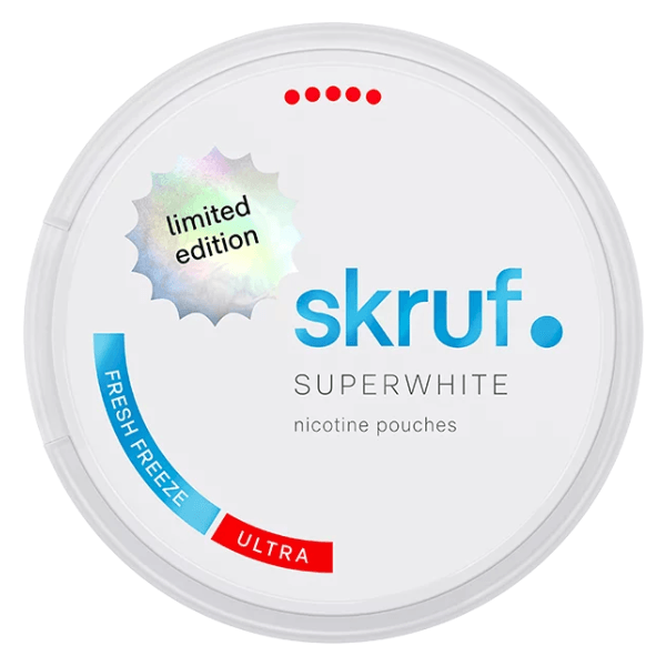 SKRUF SKRUF Superwhite Fresh Freeze nikotīna spilventiņi