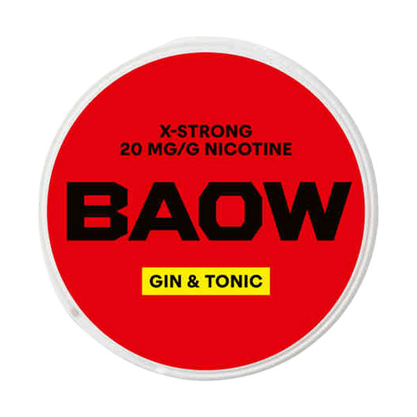 BAOW Gin & Tonic X-strong nikotīna spilventiņi