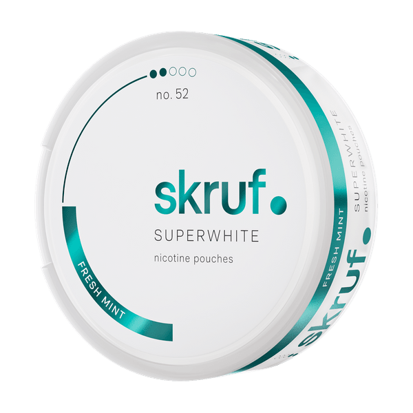 SKRUF Superwhite Fresh Mint No 52 nikotīna spilventiņi