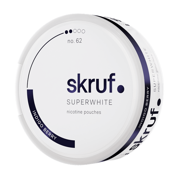 SKRUF Superwhite Indigo Berry No 62 nikotīna spilventiņi